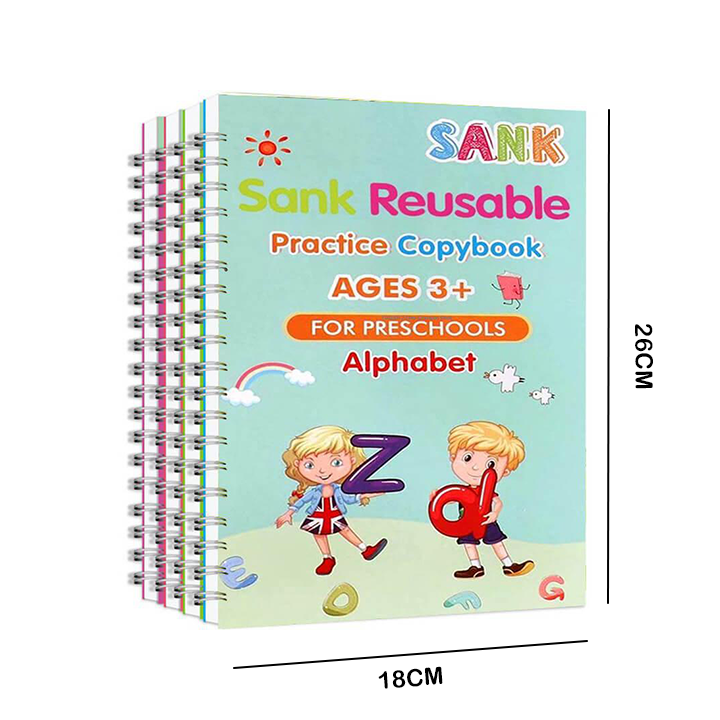 Lot de 4 Cahiers Magiques d’Écriture – Kidikoo